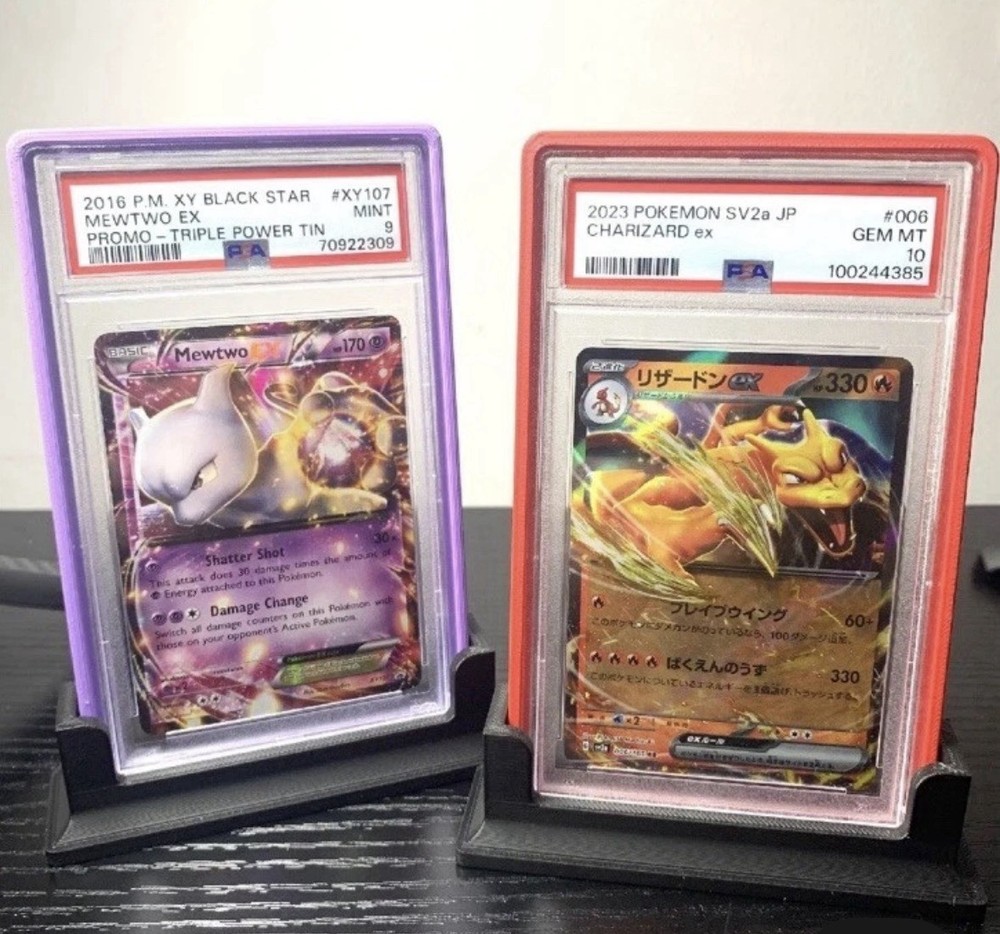 5 PACK PSA Graded Card Display Bumper Guard Protector Pokemon Multiple Colors!