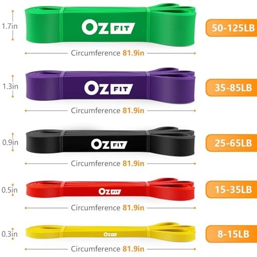 Pull Up Bands, Resistance Bands, Pull Up Assistance Bands Set for Multicolor