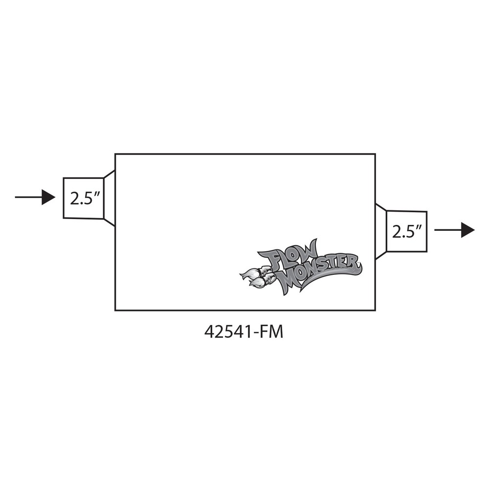 Flowmonster 42541-FM 2-Chamber Muffler