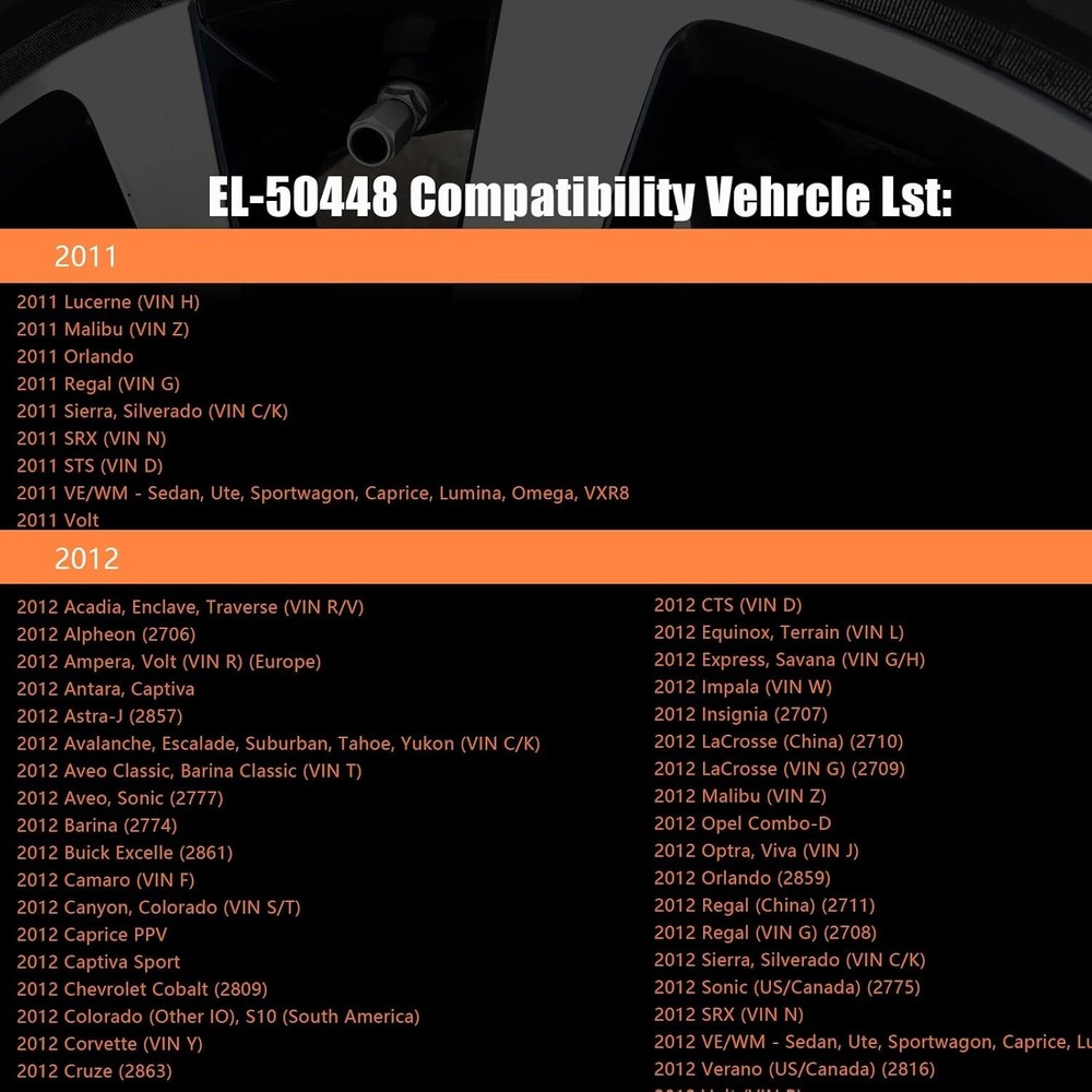Universal GM TPMS Relearn Tool for Tire Sensor Activation & Reset