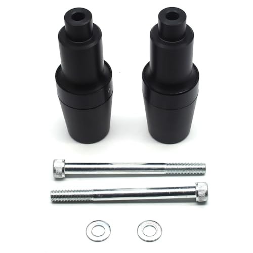 Motorcycle Frame Sliders, Falling Crash Protector Guards No Cut Kits Black