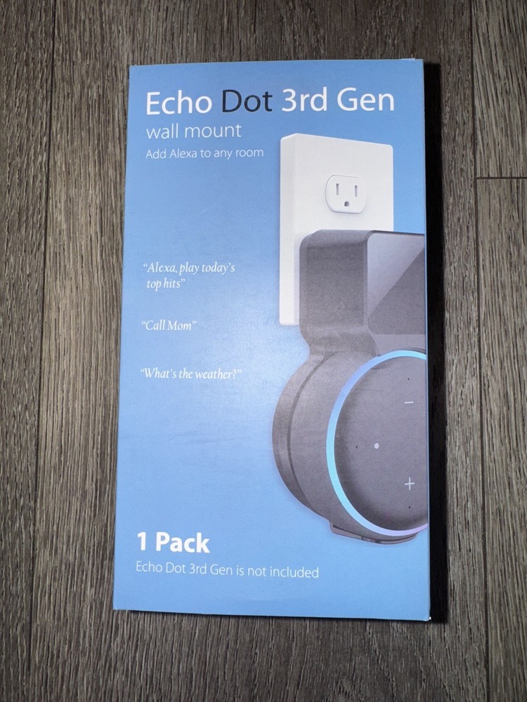 Echo Dot 3rd Generation Wall Mount Holder,  Space-Saving Accessory