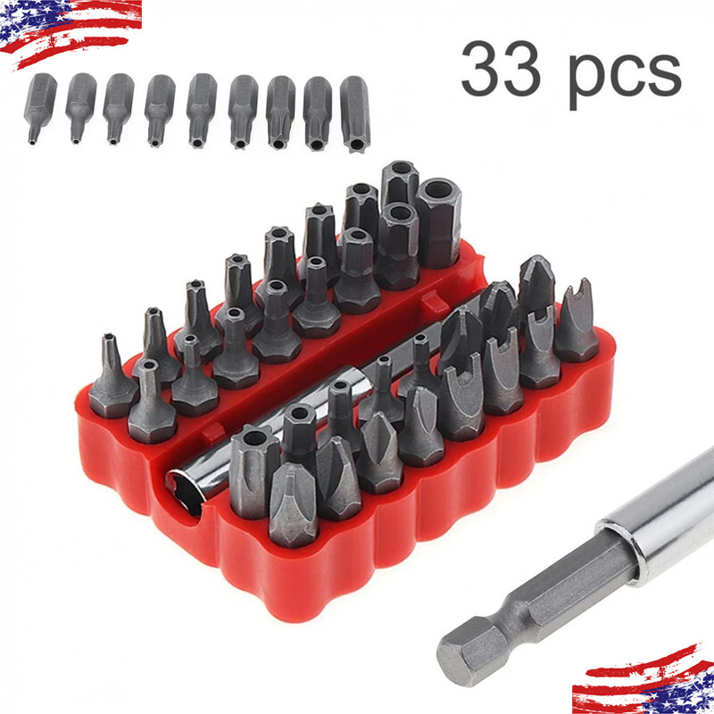 Torx Bit Proof Security Torq Hex Star Spanner Set Tamper Tri Wing Screwdriver 33