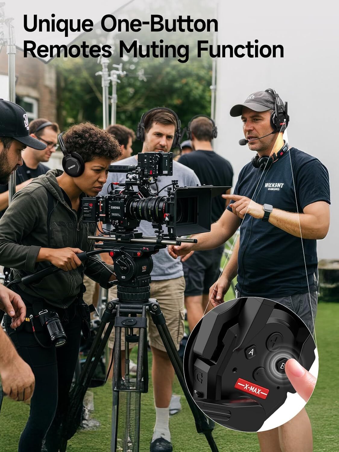 SYNCO XTALK XMAX2 Dual Ear Wireless Intercom Headset Communication System