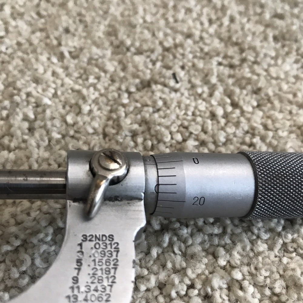 Fowler Outside Micrometer 0-1" Range .0001" Graduation
