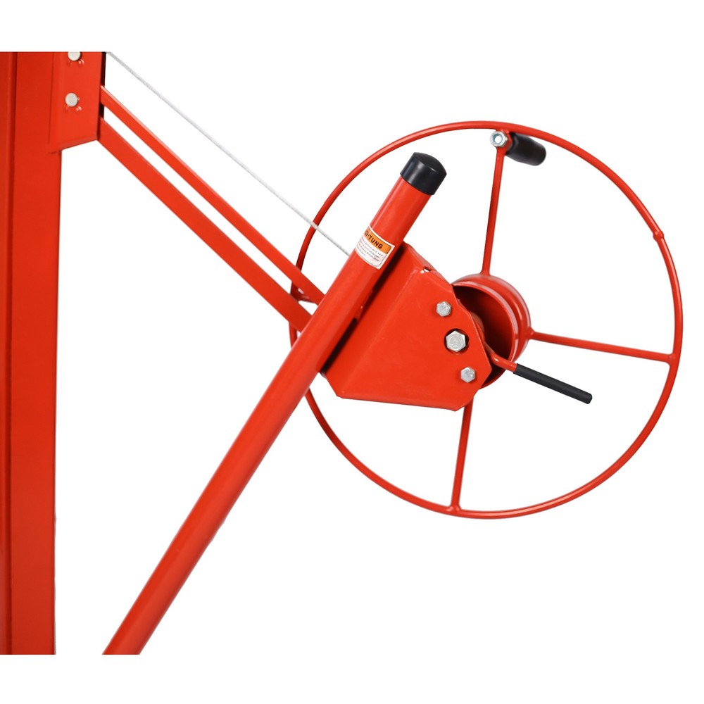 Drywall Rolling Lifter Panel Hoist Jack Lifter 13 Ft w/ Lockable Wheels NEW