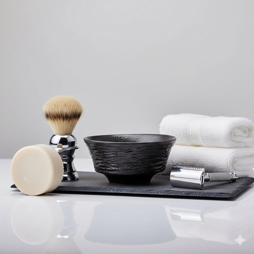 Ceramic Shaving Soap Bowl Mug Cup Black