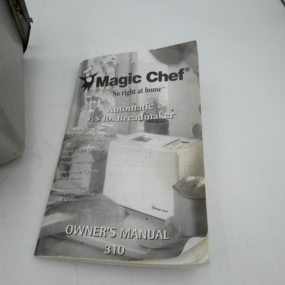 Magic Chef Bread Maker Machine CBM-310 Baking Pan w/ Paddle + Manual Replacement