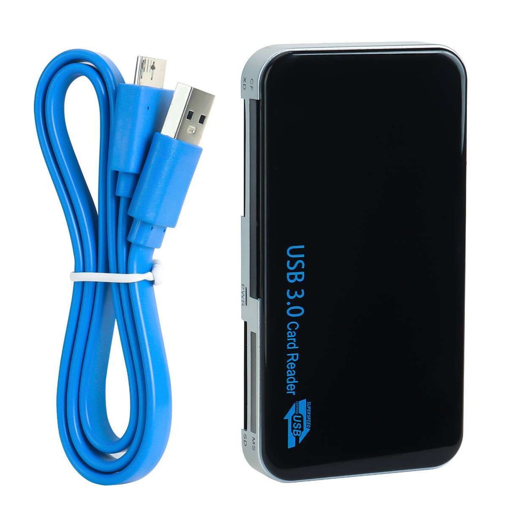 USB 3.0 Memory Card Reader Adapter 5GBPS Fit For CF/TF/SD/Micro SD/XD/M2/MS Card