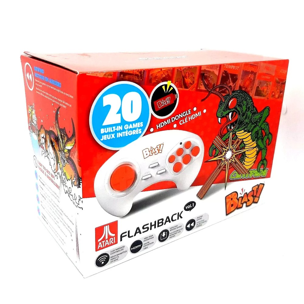 Atari Flashback Vol-1 Centipede Blast 20 Built In Games NIB