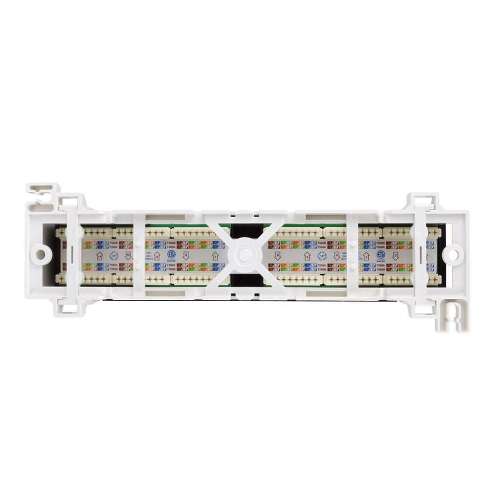 Construct Pro 12-Port Cat5e Wall Mount Patch Panel, RoHS Compliant