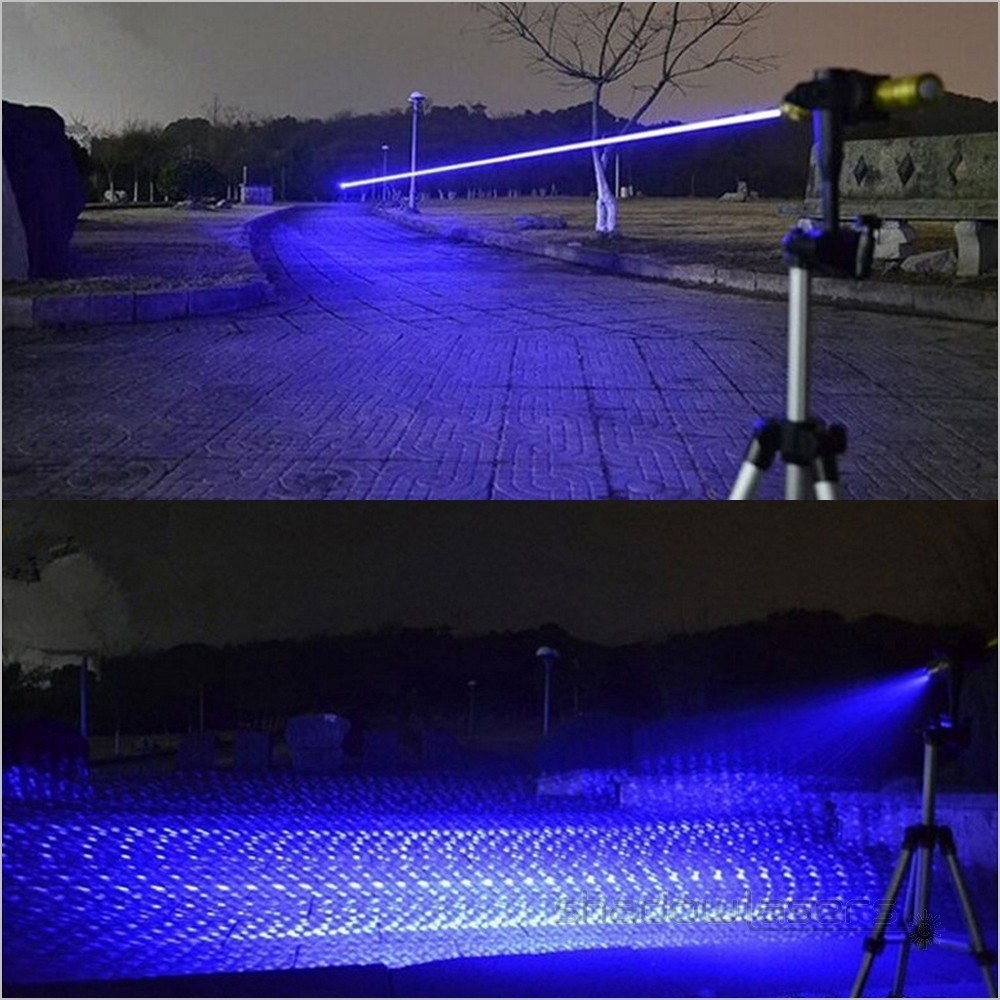 BQ6 450nm Adjustable Focus Blue Laser Pointer Visible Beam Light US