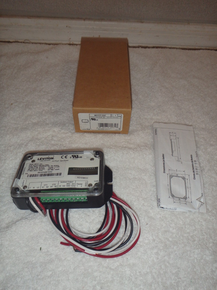 NEW Leviton MDTCT-2NC Smart Meter