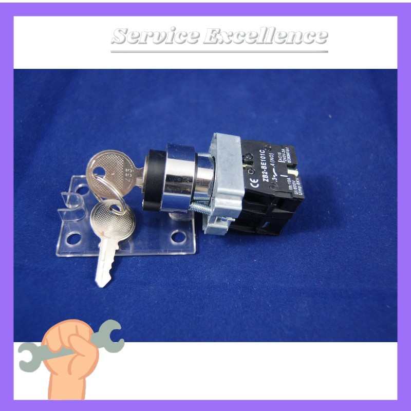 1X FITS XB2BG33C 22MM 2NO 3Positions Maintained Key Select Selector Switch