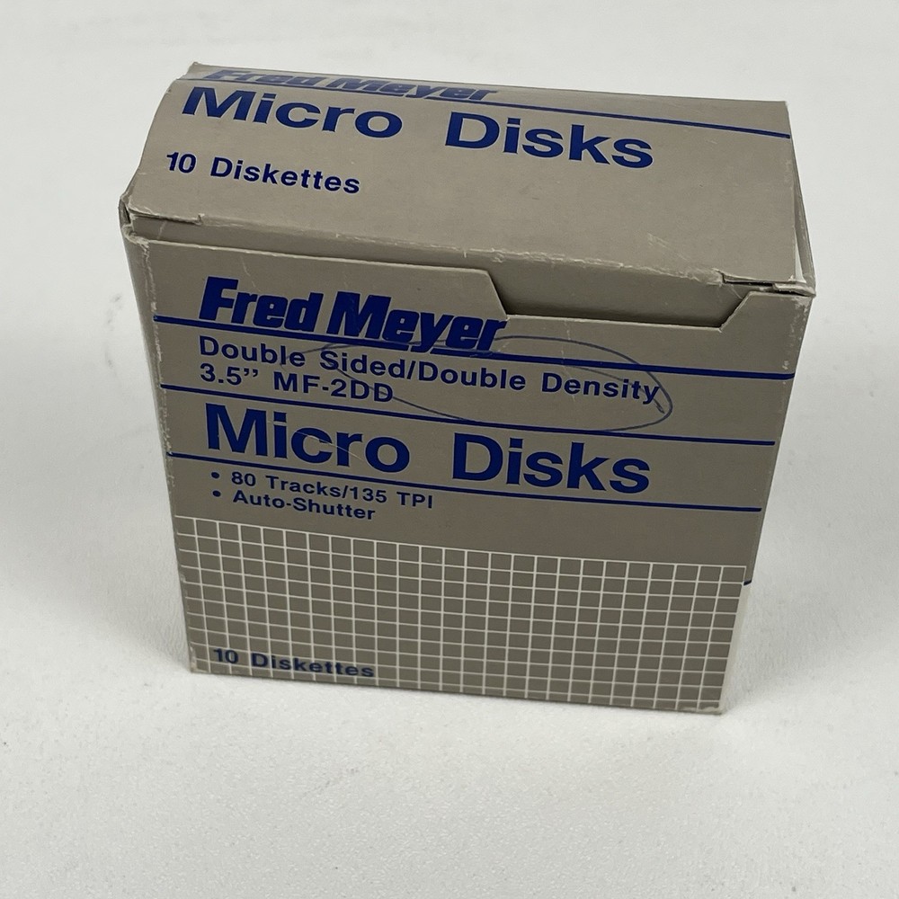 Fred Meyer MF2DD 3.5MM Diskette Double density 8 Disks
