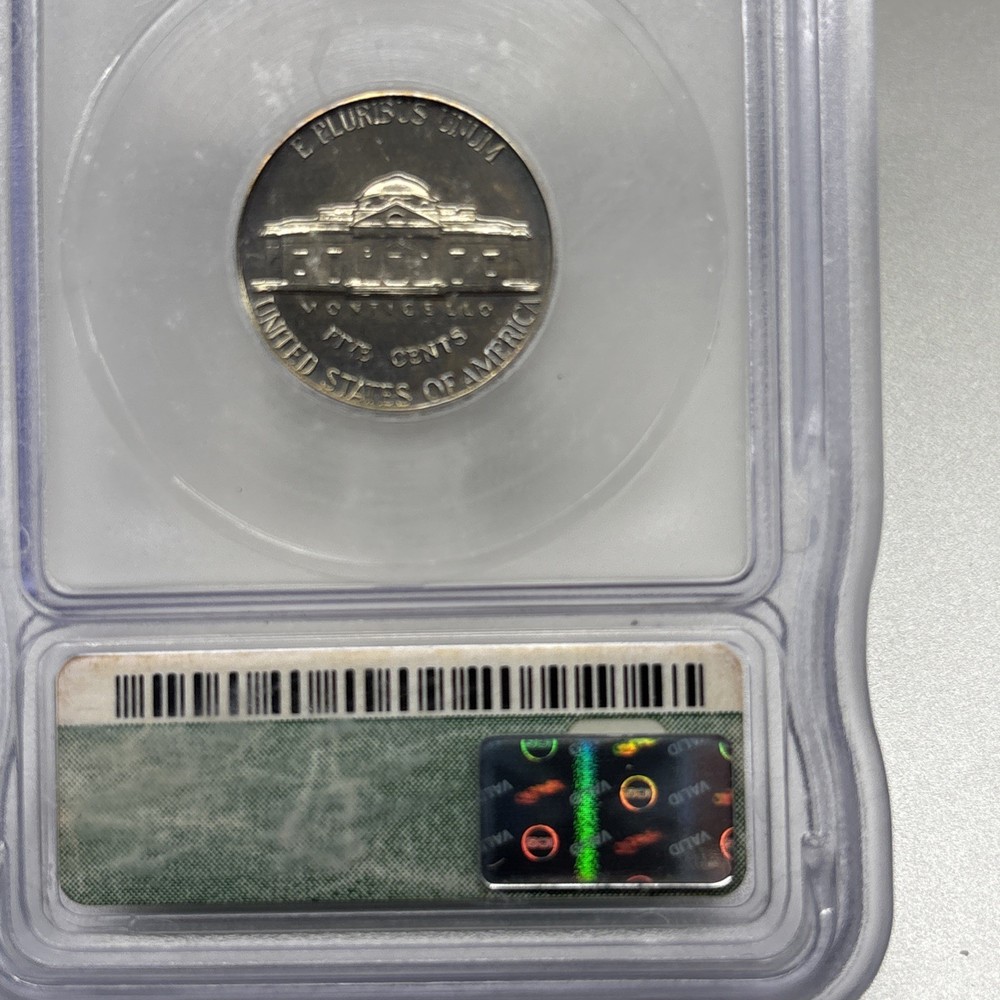 1962 JEFFERSON NICKEL 5C PR70 ICG