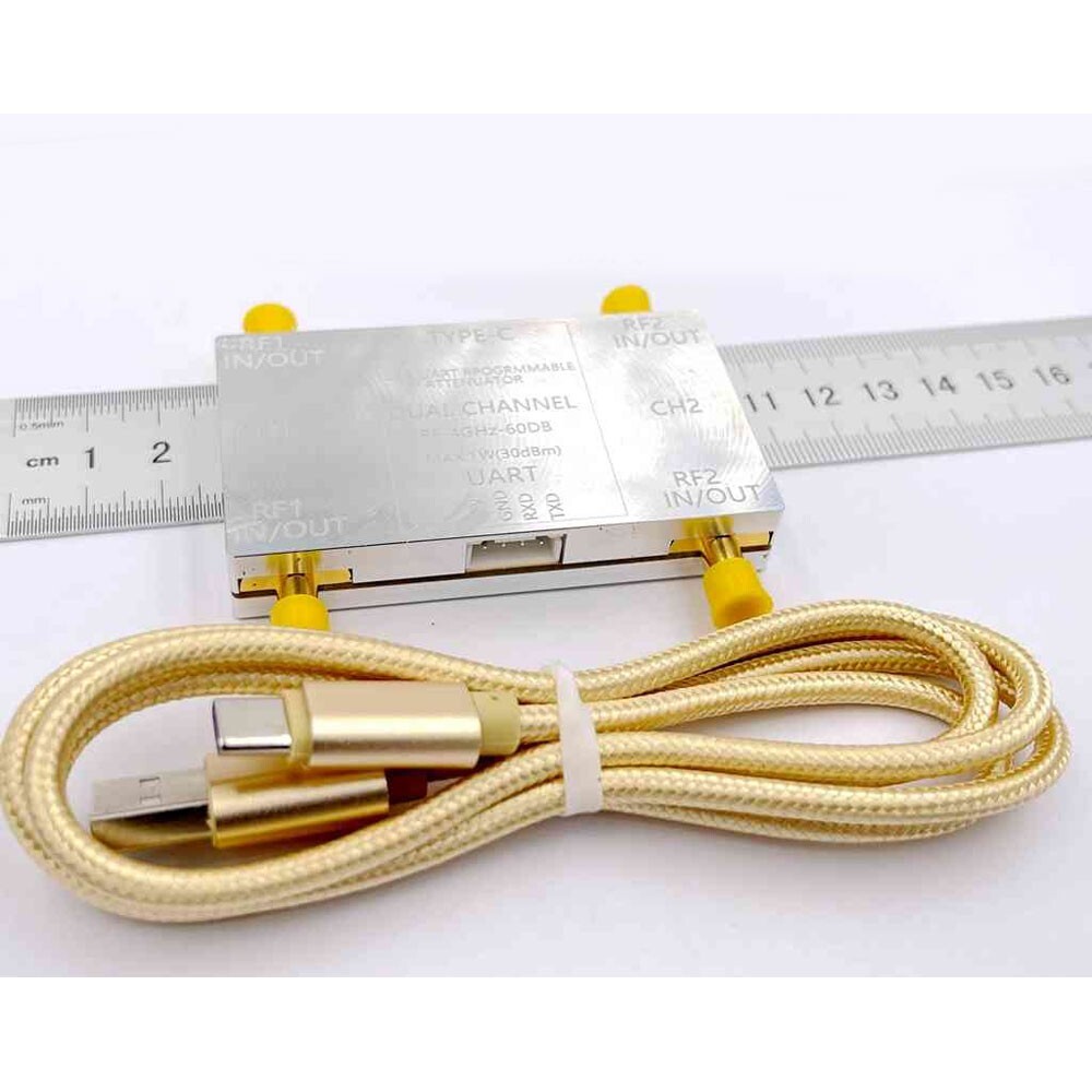 RF-4GHz-60DB Attenuator Programmable + Type-C Cable + Offline Control Board