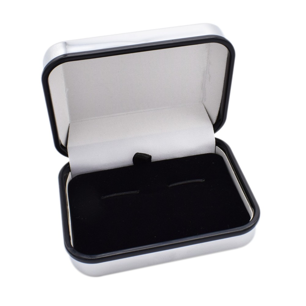 Welsh Sheep Pewter Cufflinks in Personalised Chrome Effect Cufflink Box