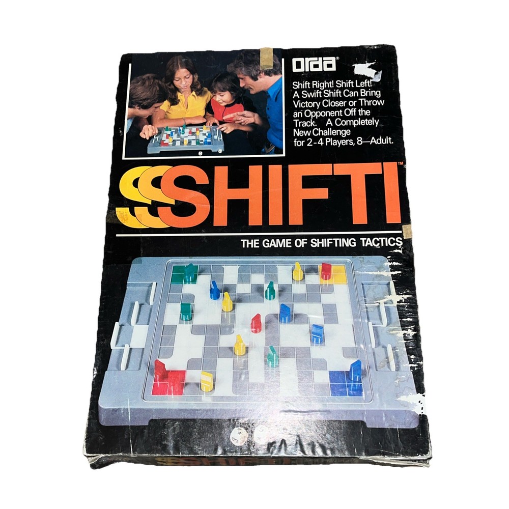 Shifti Orda 1977 Board Game Strategy Shift ( Board And Box Only )