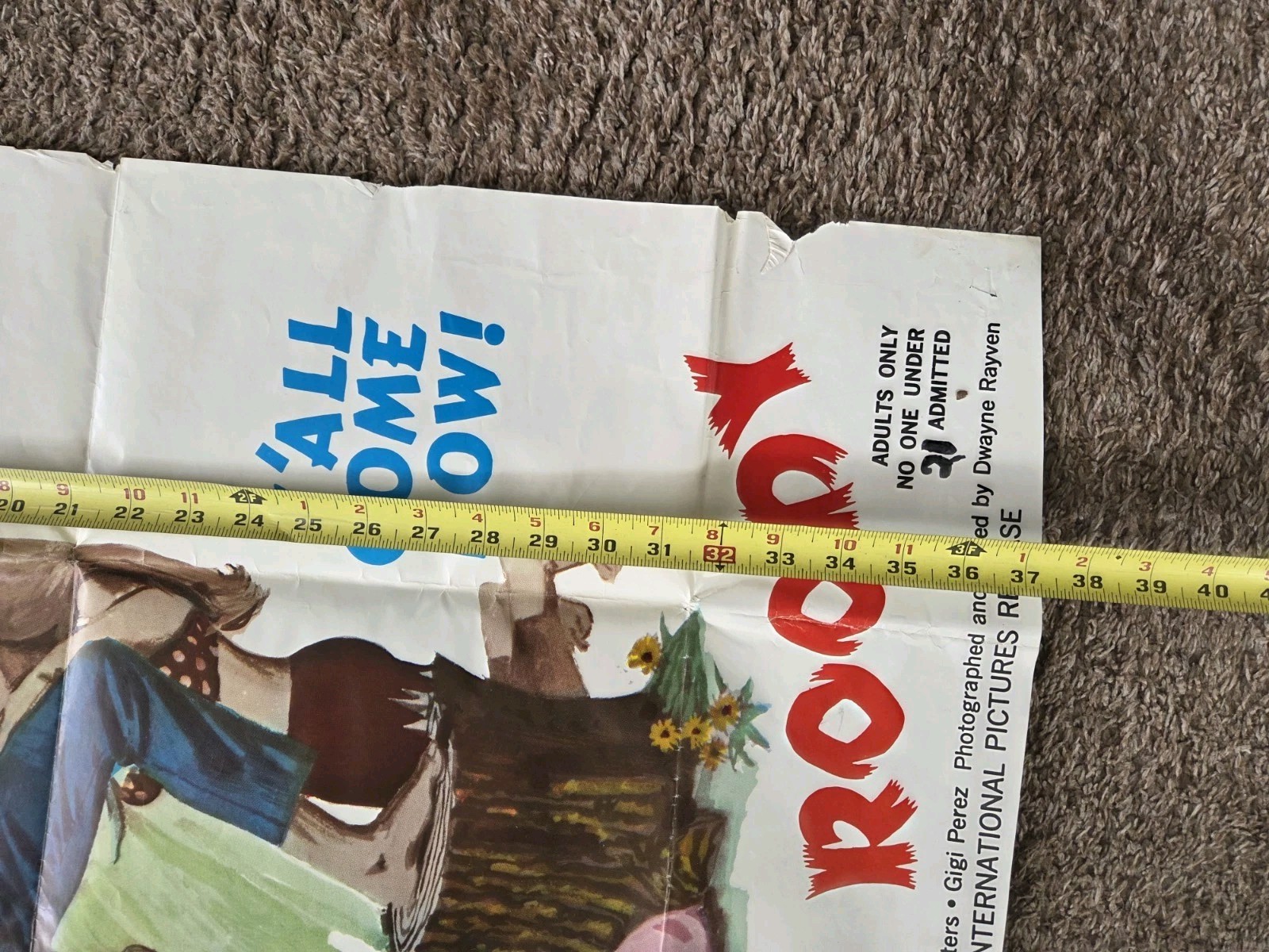 Tobacco Roody Movie Rare One Sheet Poster 1970