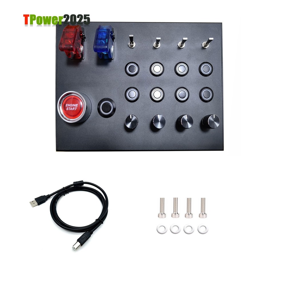 Simplayer Button Box Sim Racing Button Box Accessory (without Clamp) Games