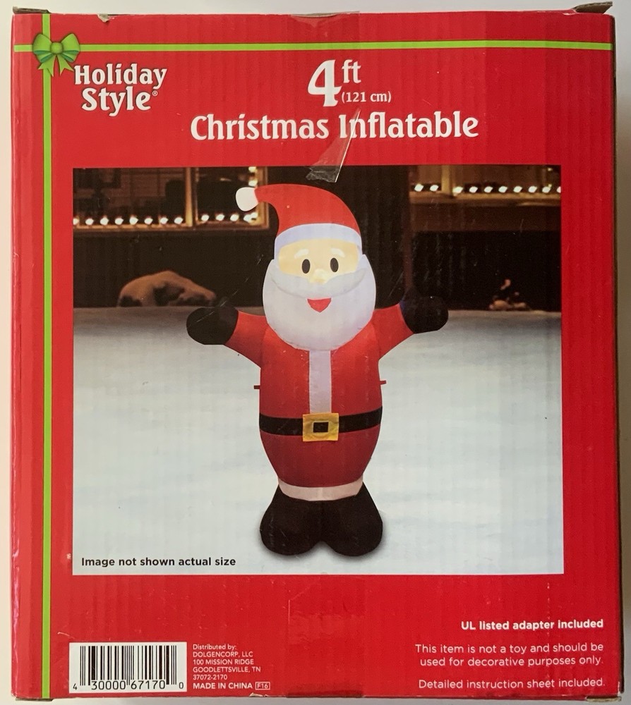 Christmas Inflatable Santa 4ft