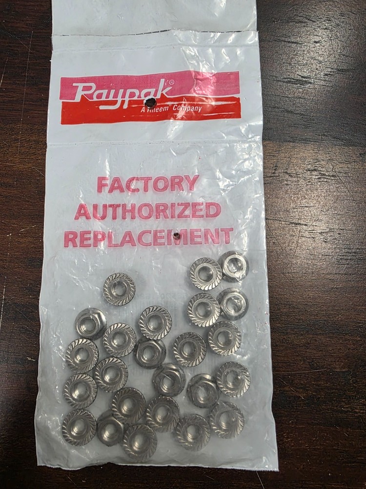 Raypak 008259F Flange Nut 1/4-20
