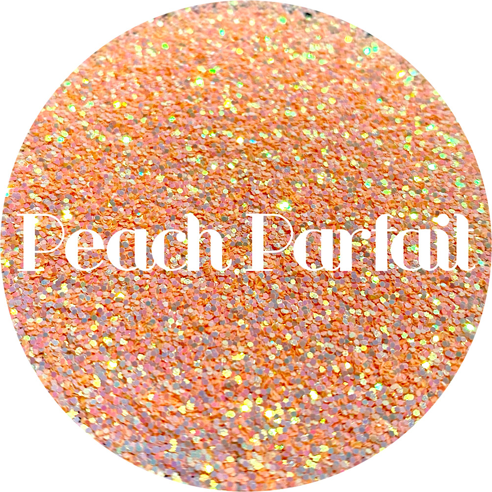 Premium Polyester Glitter - Peach Pastel