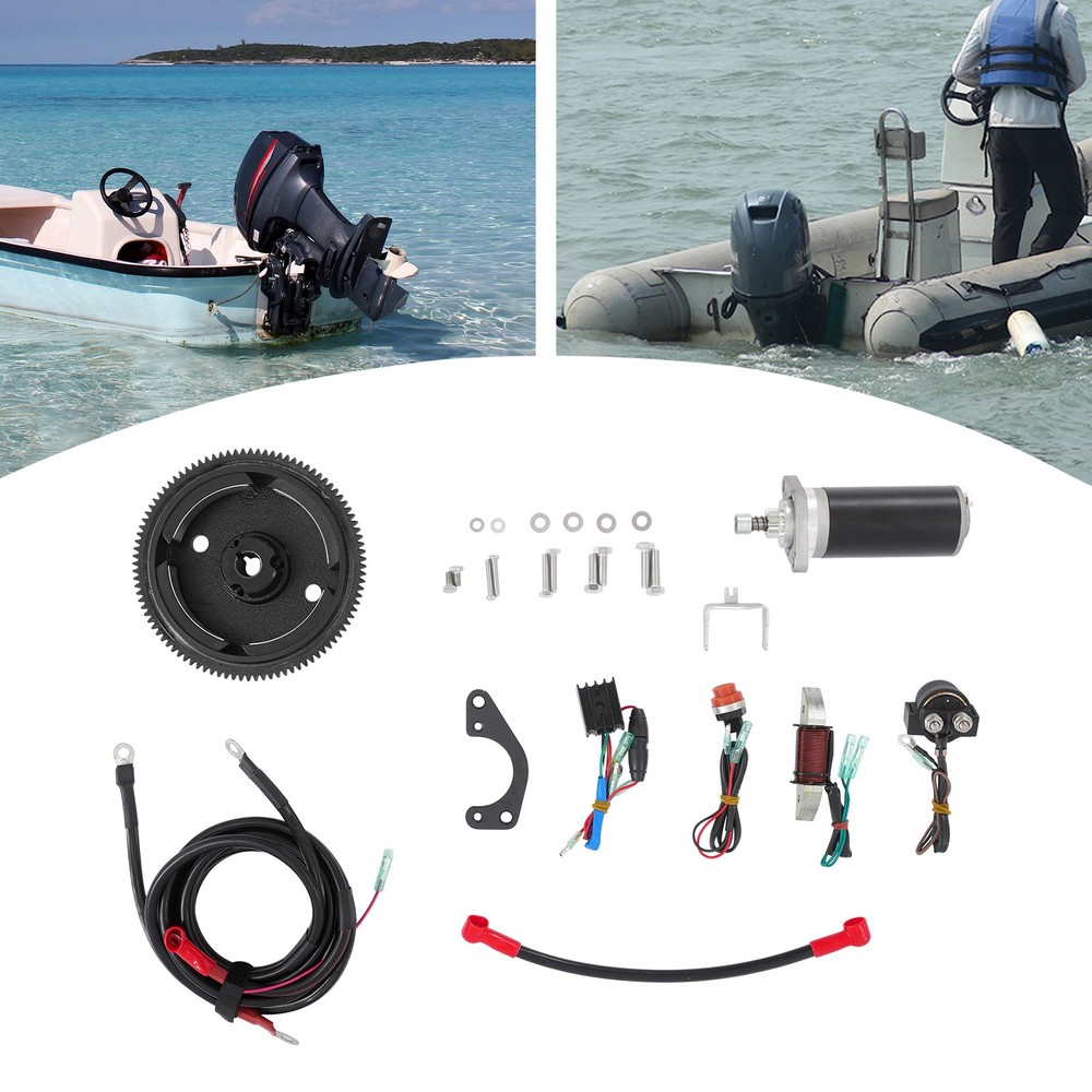 Electric Starter Conversion Kit for Dongfa 2-Stroke 9.8HP Outboard Motor