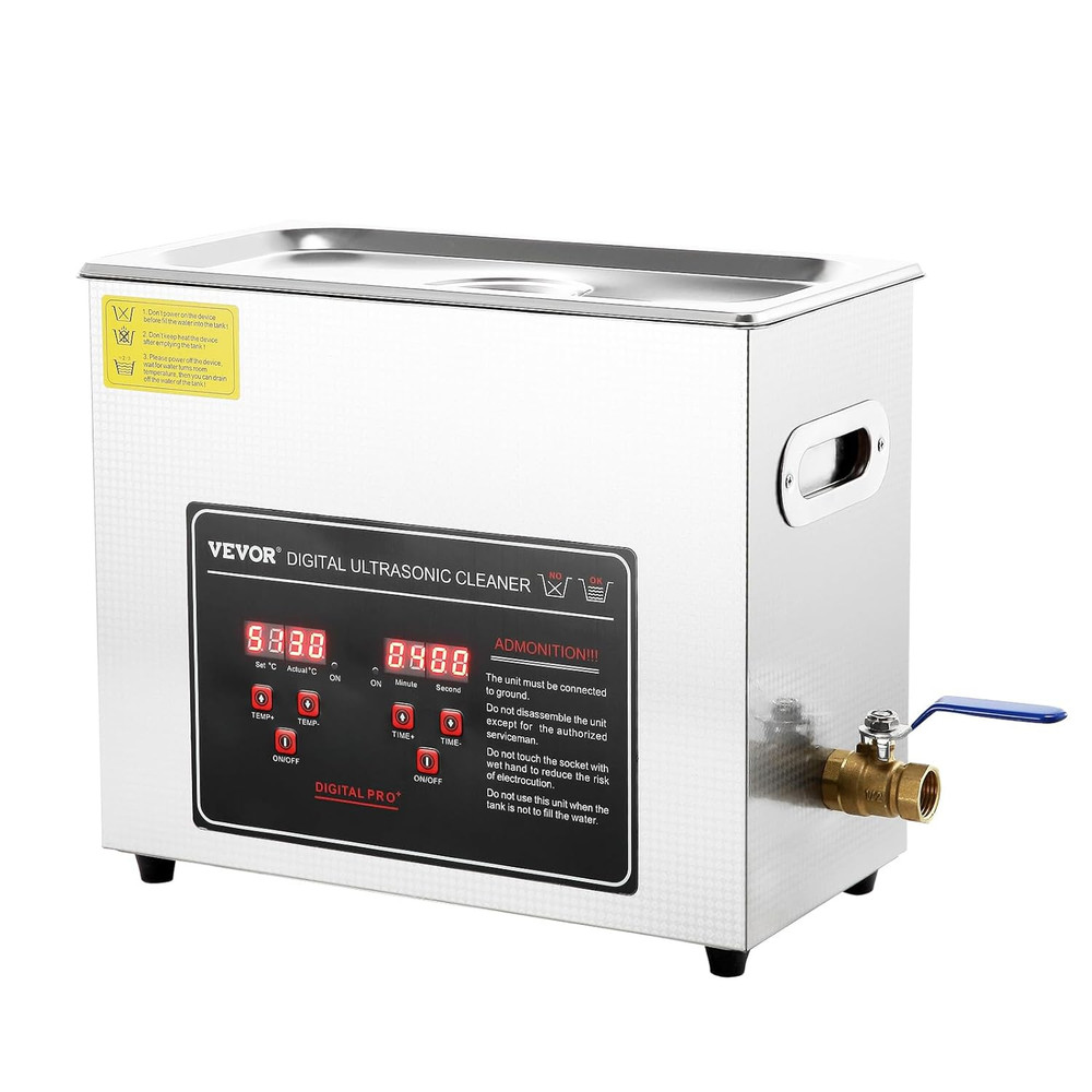 Ultrasonic Cleaning Machine with Digital Timer & Heater Professional 6L
