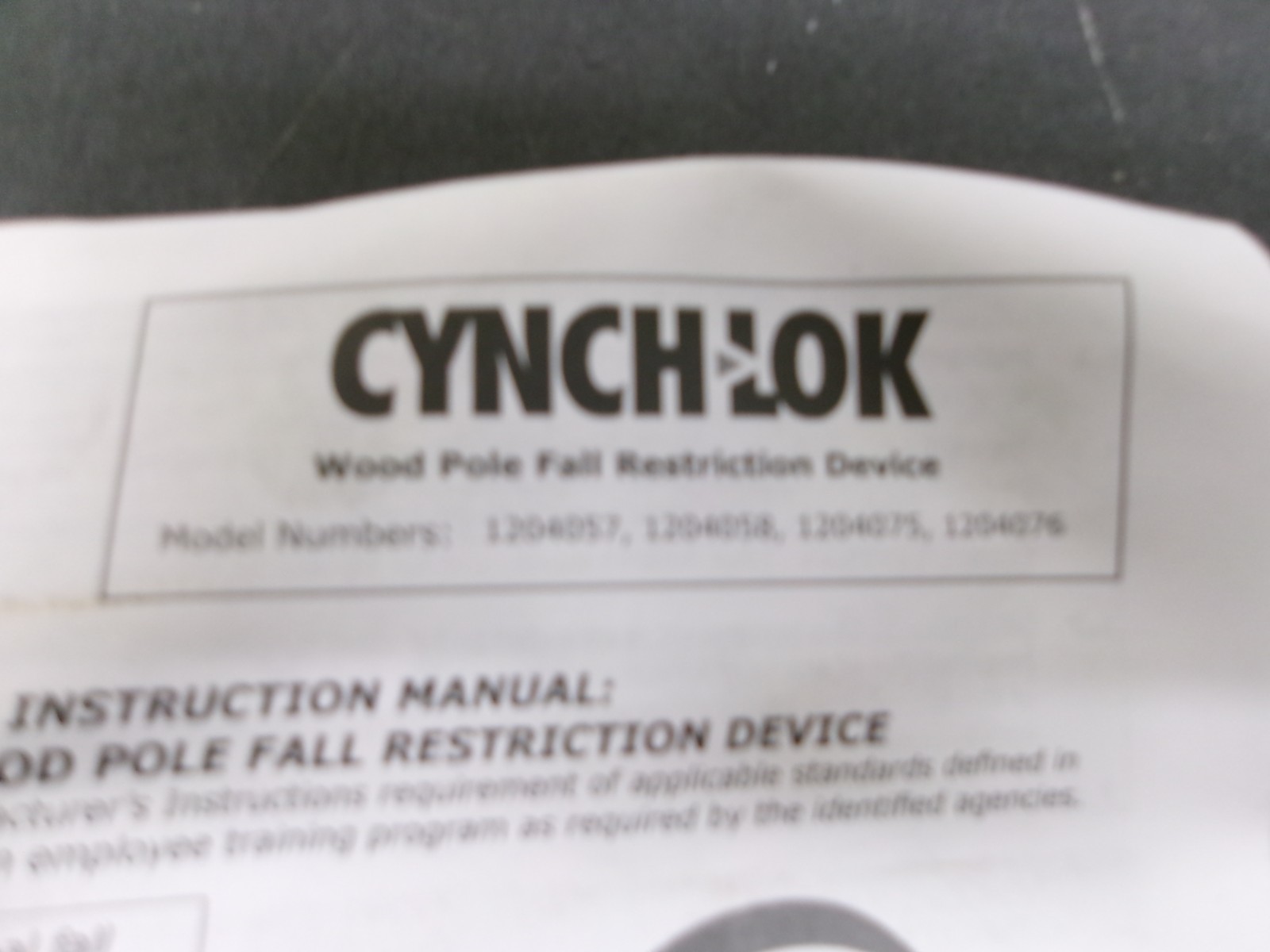 DBI SALA Cynch-Lok Wood Pole Device Climbing Strap Lanyard Fall Arrest