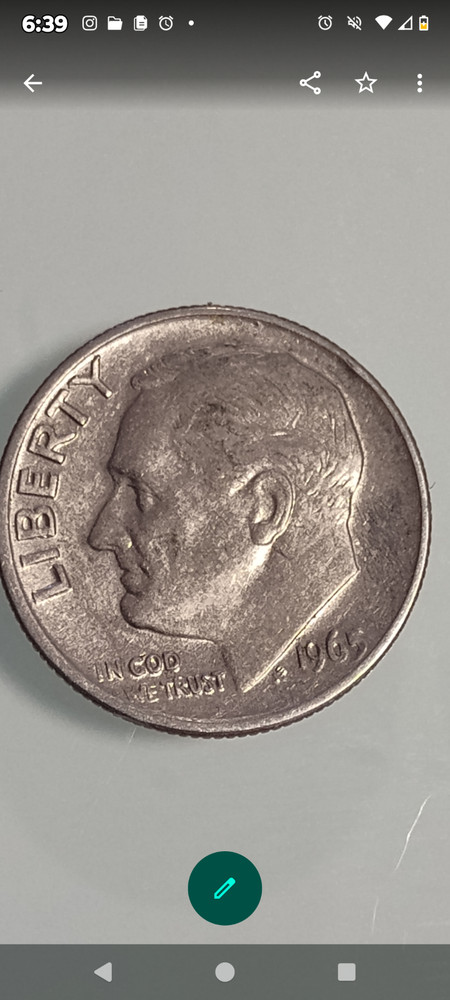 1965 10C Roosevelt Dime