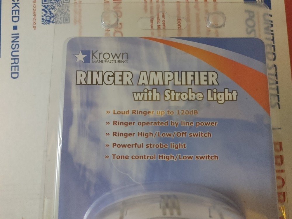 Krown Ringer Amplifier with Strobe Light NEW