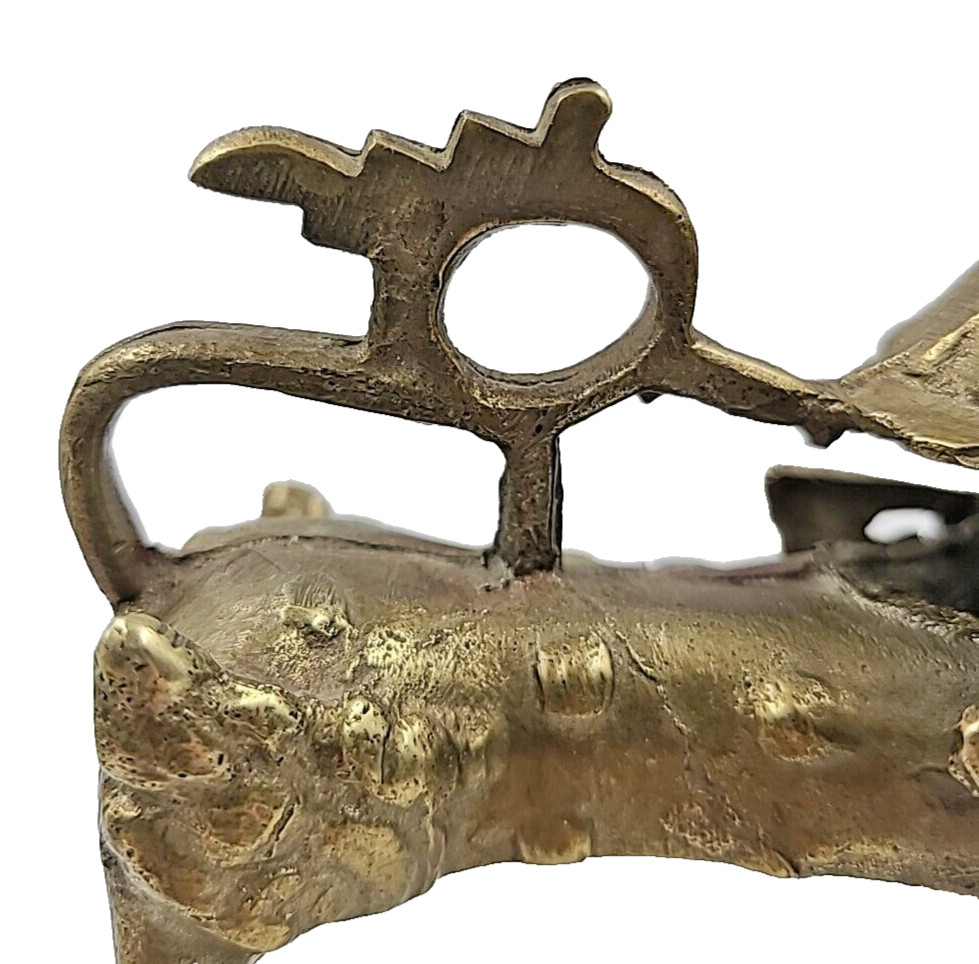 Brass Dragon Guardian Sculpture
