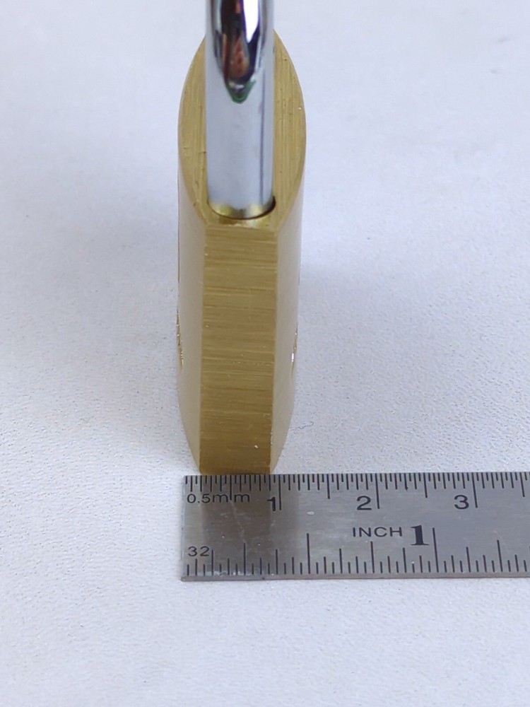 BRINKS Solid Brass Body KEYED LOCK, Weather Resistant, CUT RESISTANT to 2,400lbs