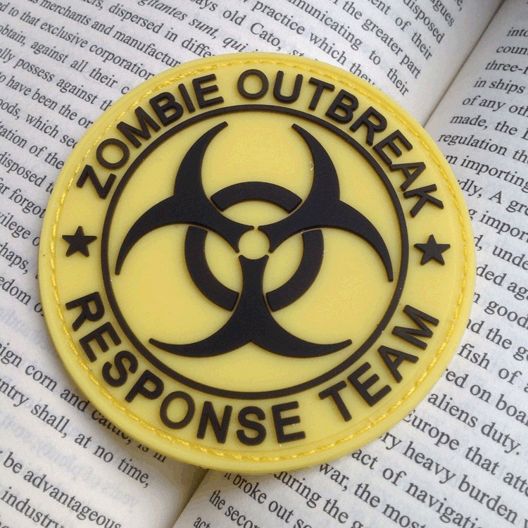 ZOMBIE HUNTER OUTBREAK RESPONSE TEAM TACTICAL BIOHAZARD 3D PVC PATCH