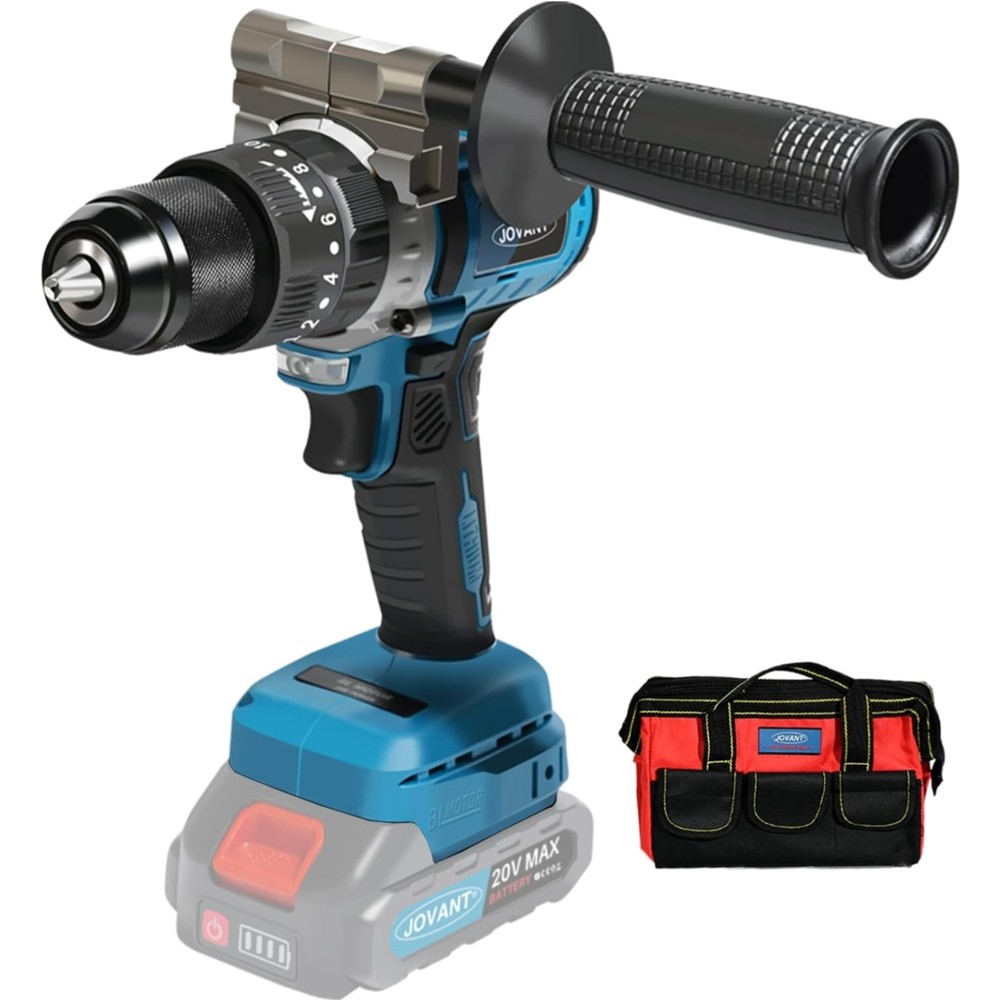 Compact 20V Brushless Hammer Drill - All-Metal Chuck & Variable Speed Control