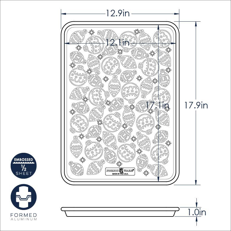 Nordic Ware Embossed Naturals® Ornament Pattern Half Sheet