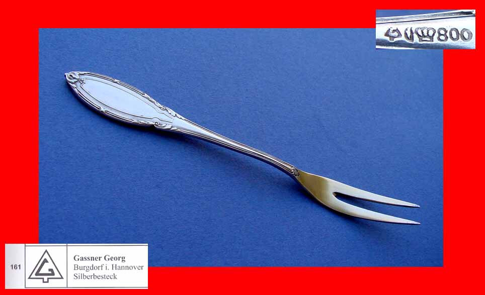 Empire Serving Fork, G. Gassner, 800 Silver B53
