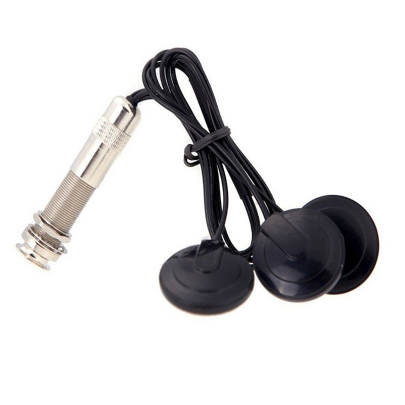 Piezo Contact Microphone Pickup Transducer Guitar Cable Sticker Instruments Part