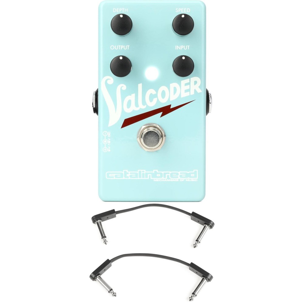 Catalinbread Valcoder Valco-style Tremolo Pedal with EBS Patch Cables