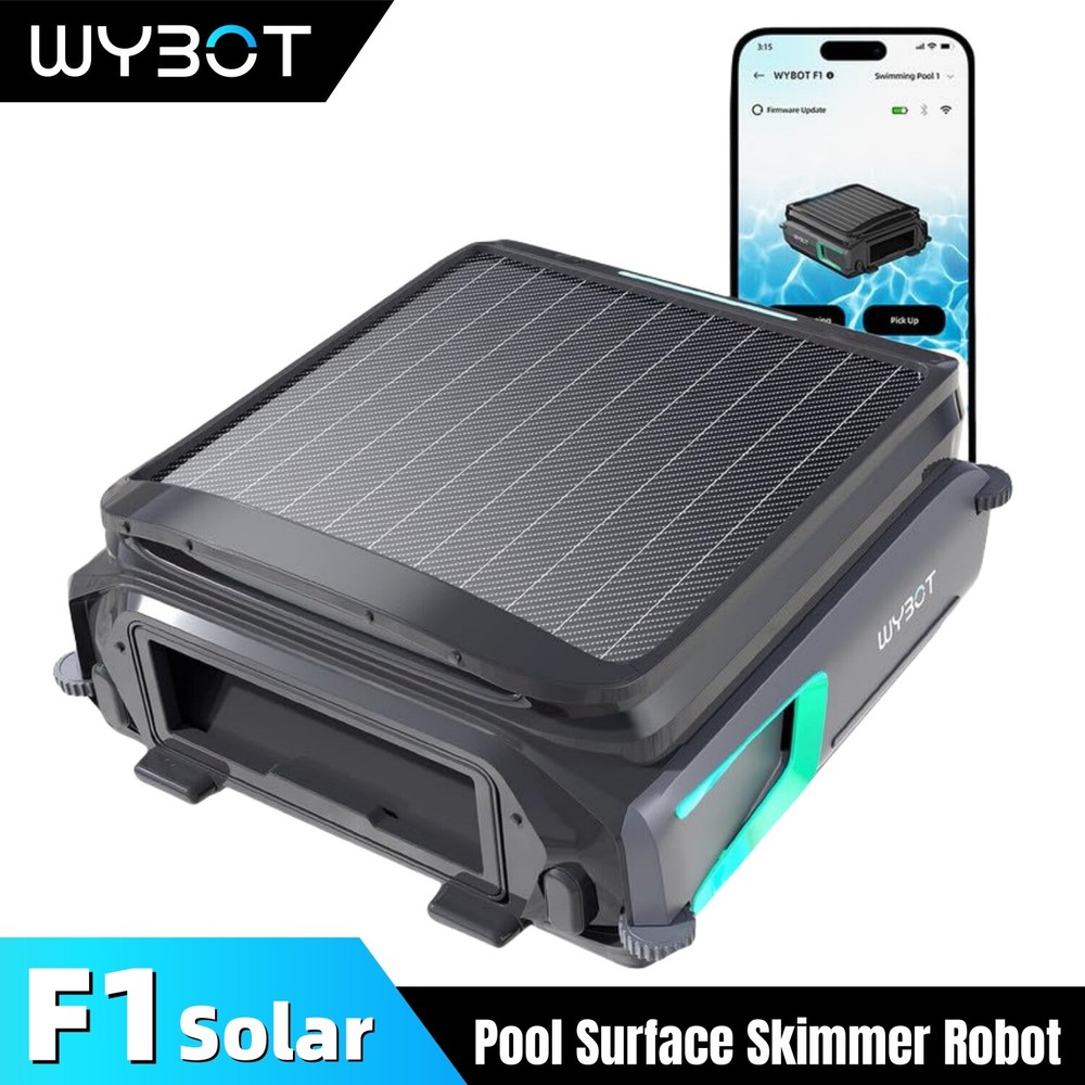 WYBOT F1 pool vacuum cleaner Solar Powered Automatic Robotic Pool Surface Robot