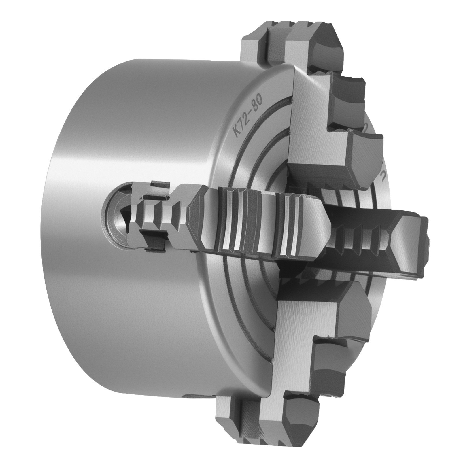 3 Inch 4-Jaw Self-Centering Lathe Chuck for Drilling Milling Machine 3D