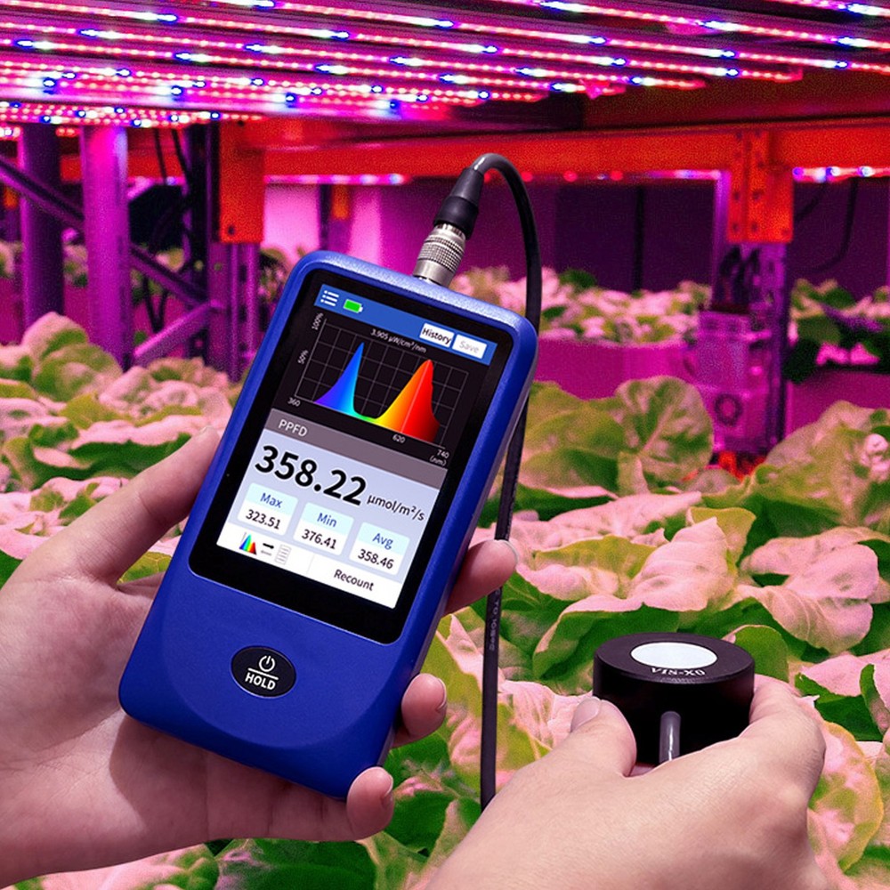 Light Spectrum Meter Handheld Spectrometer Illuminance Meter Curve NEW