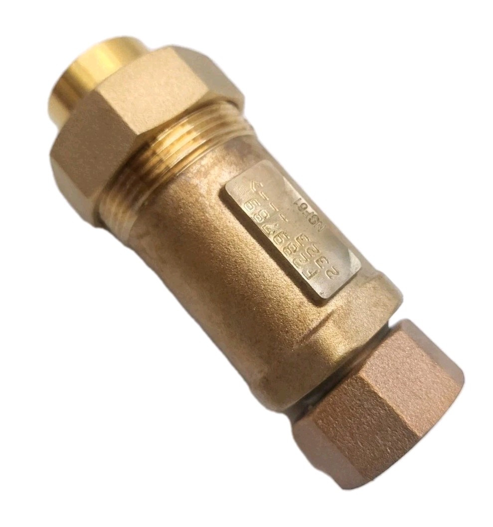 Zurn Wilkins 1UFMX34UF-700XL Dual Check Valve Outlet 3/4" FNPT / Inlet 1" FMTC