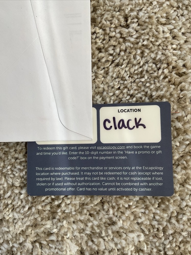 ESCAPOLOGY Gift Card, Worth 50 $