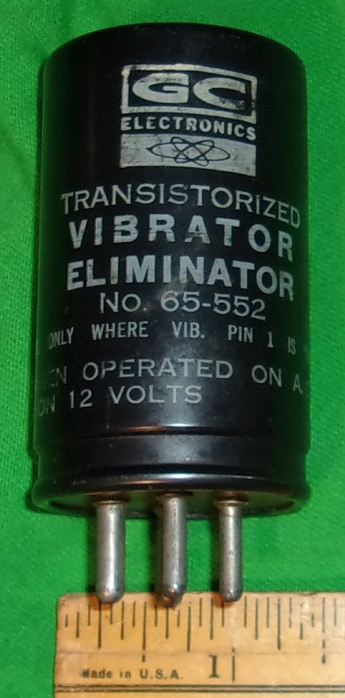 Transistorized Vibrator Eliminator G-C Electronics 65-552 Clean! 12-Volt