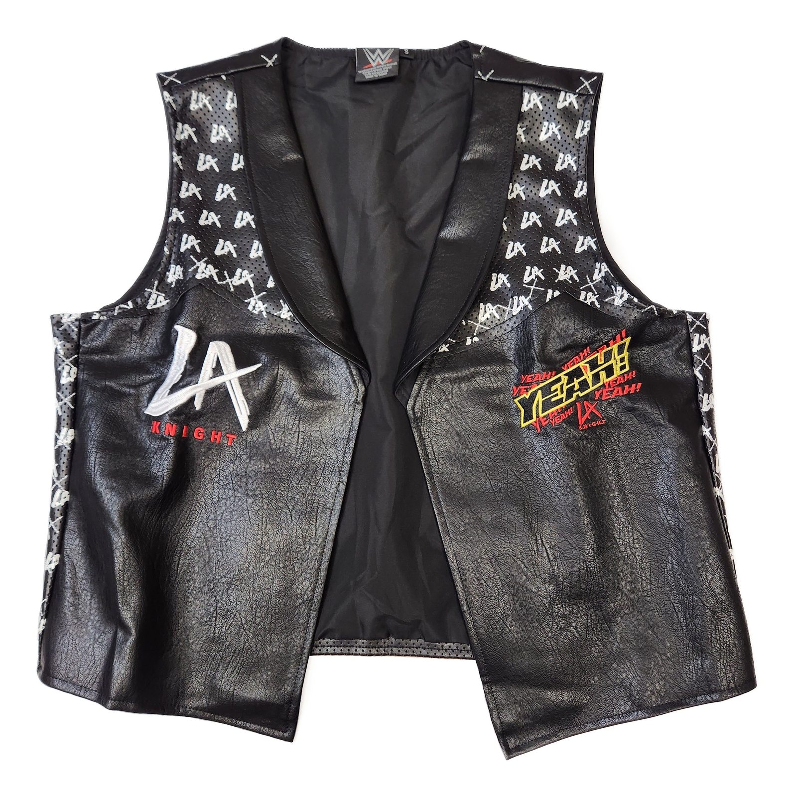 LA Knight Yeah! WWE Mens Black Replica Vest