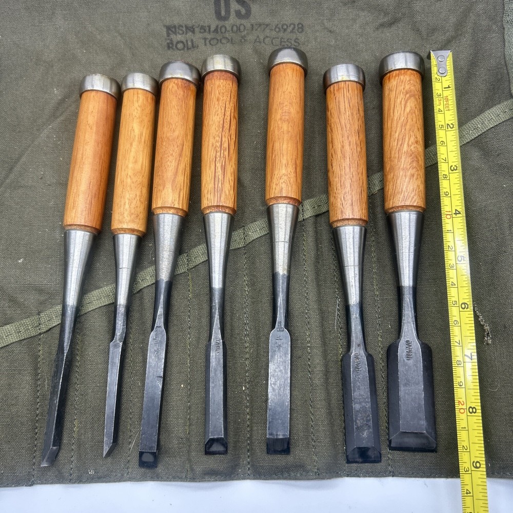 Vintage Japan Wood Working Tools US ROLL TOOL & ACCESS