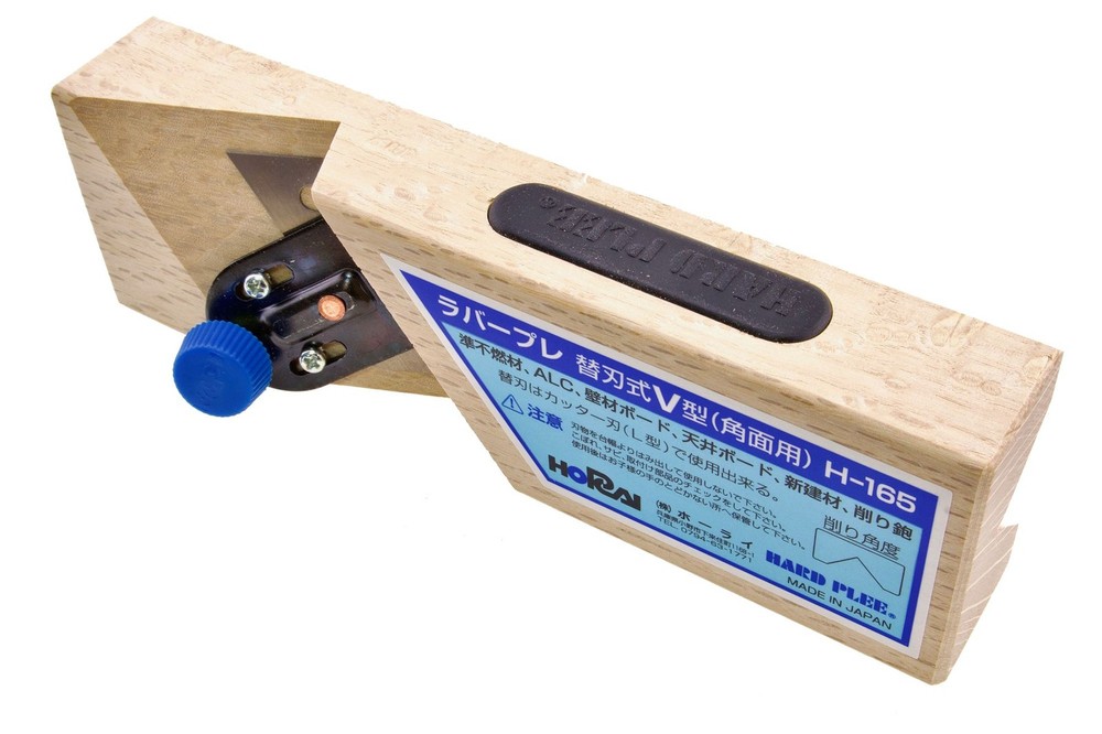 Horai H-165 Corner Plane Kanna V Shape Replaceable Blade Carpentry Hand Tool